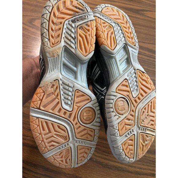 ASICS gel rocket silver and black sneakers size 6.5 - Picture 5 of 5